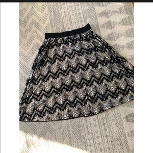 L Lularoe Elegant metallic Midi skirt